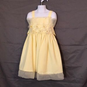 Pastel Yellow Dress with Flowers